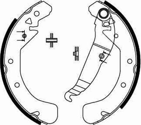 TRW GS8637 - Комплект тормозных колодок, барабанные autospares.lv