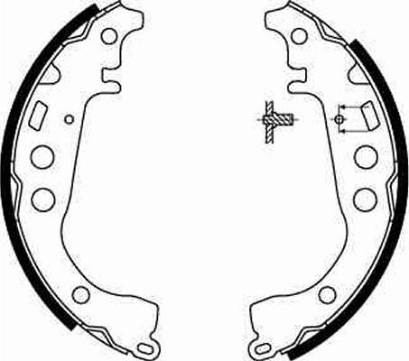 TRW GS8673 - Комплект тормозных колодок, барабанные autospares.lv