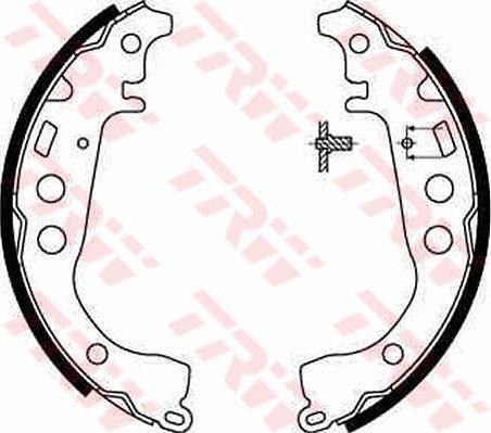 TRW GS8673 - Комплект тормозных колодок, барабанные autospares.lv