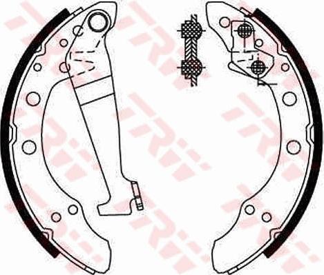 TRW GS8092 - Комплект тормозных колодок, барабанные autospares.lv