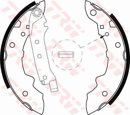 TRW GS8057 - Комплект тормозных колодок, барабанные autospares.lv