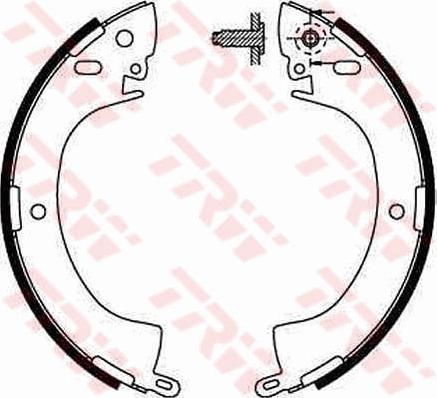 TRW GS8185 - Комплект тормозных колодок, барабанные autospares.lv