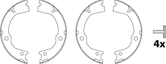 TRW GS8860 - Комплект тормозов, ручник, парковка autospares.lv