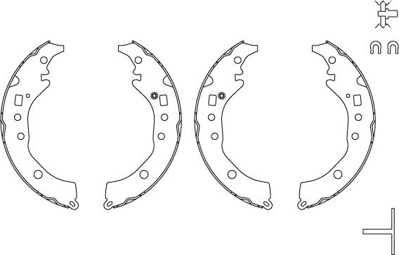 TRW GS8867 - Комплект тормозных колодок, барабанные autospares.lv