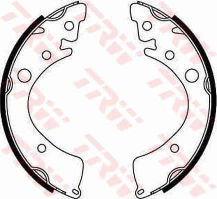 TRW GS8201 - Комплект тормозных колодок, барабанные autospares.lv