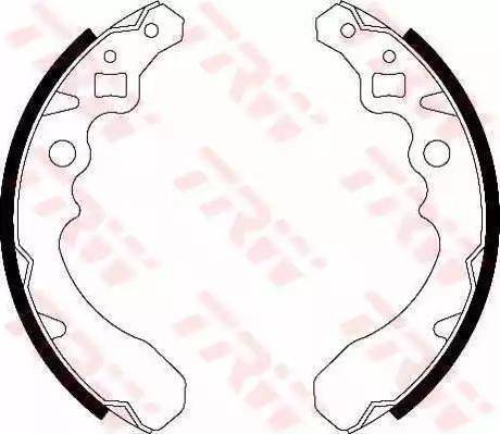 Alpha Brakes HST-DA-008 - Комплект тормозных колодок, барабанные autospares.lv