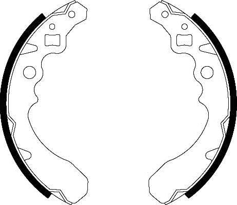 TRW GS8282 - Комплект тормозных колодок, барабанные autospares.lv