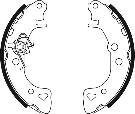 TRW GS8271 - Комплект тормозных колодок, барабанные autospares.lv