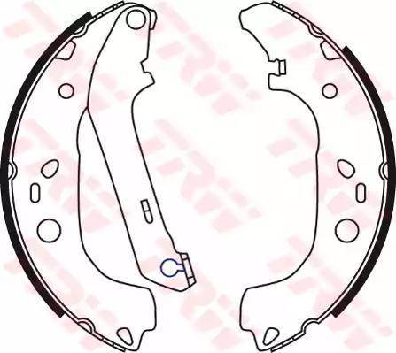 Alpha Brakes HST-FR-054 - Комплект тормозных колодок, барабанные autospares.lv