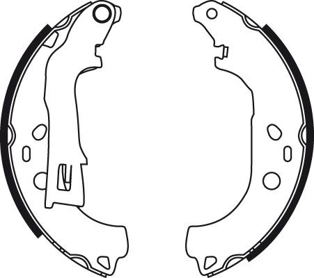 TRW GS8738 - Комплект тормозных колодок, барабанные autospares.lv