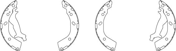 TRW GS8737 - Комплект тормозных колодок, барабанные autospares.lv