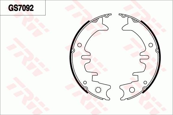 TRW GS7092 - Комплект тормозов, ручник, парковка autospares.lv