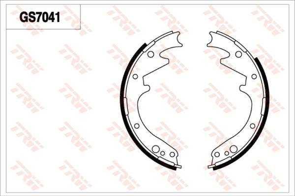 TRW GS7041 - Комплект тормозов, ручник, парковка autospares.lv