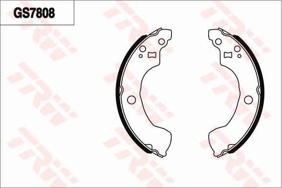 TRW GS7808 - Комплект тормозов, ручник, парковка autospares.lv