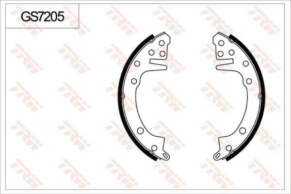 TRW GS7205 - Комплект тормозов, ручник, парковка autospares.lv