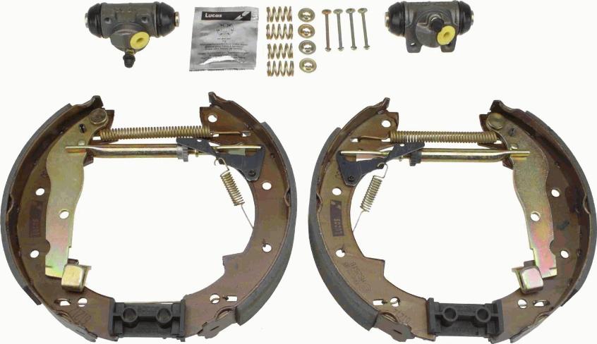 TRW GSK1040 - Комплект тормозных колодок, барабанные autospares.lv