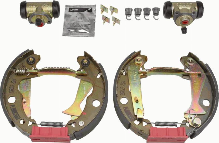 TRW GSK1011 - Комплект тормозных колодок, барабанные autospares.lv