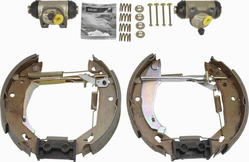 TRW GSK1036 - Комплект тормозных колодок, барабанные autospares.lv