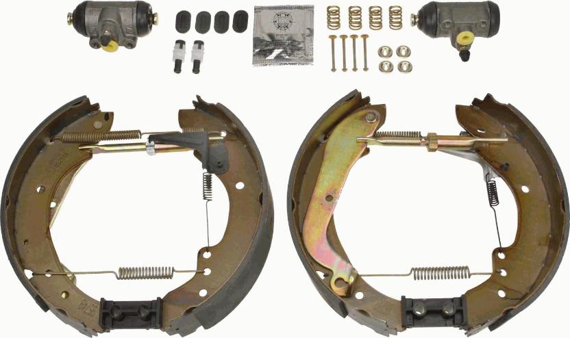 TRW GSK1029 - Комплект тормозных колодок, барабанные autospares.lv