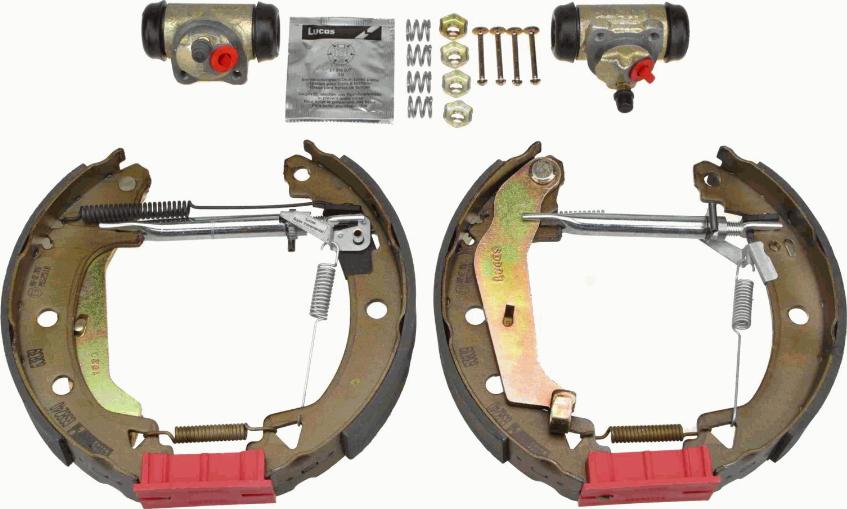 TRW GSK1144 - Комплект тормозных колодок, барабанные autospares.lv