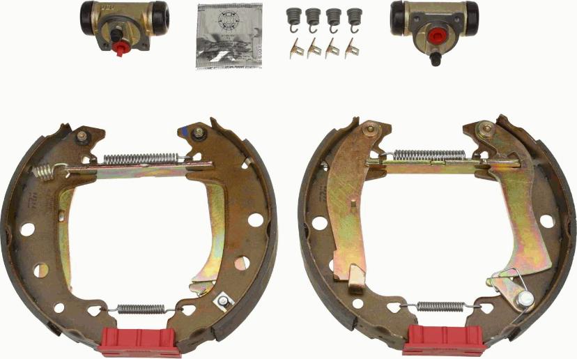 TRW GSK1140 - Комплект тормозных колодок, барабанные autospares.lv