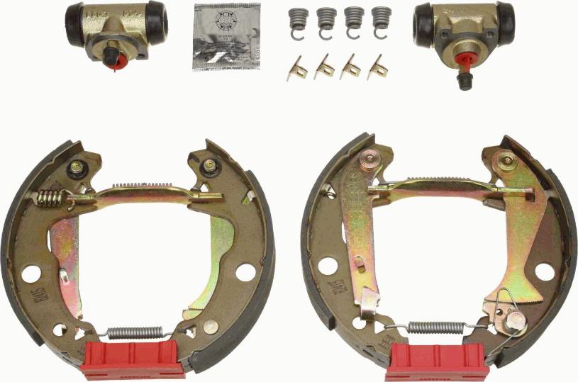 TRW GSK1107 - Комплект тормозных колодок, барабанные autospares.lv