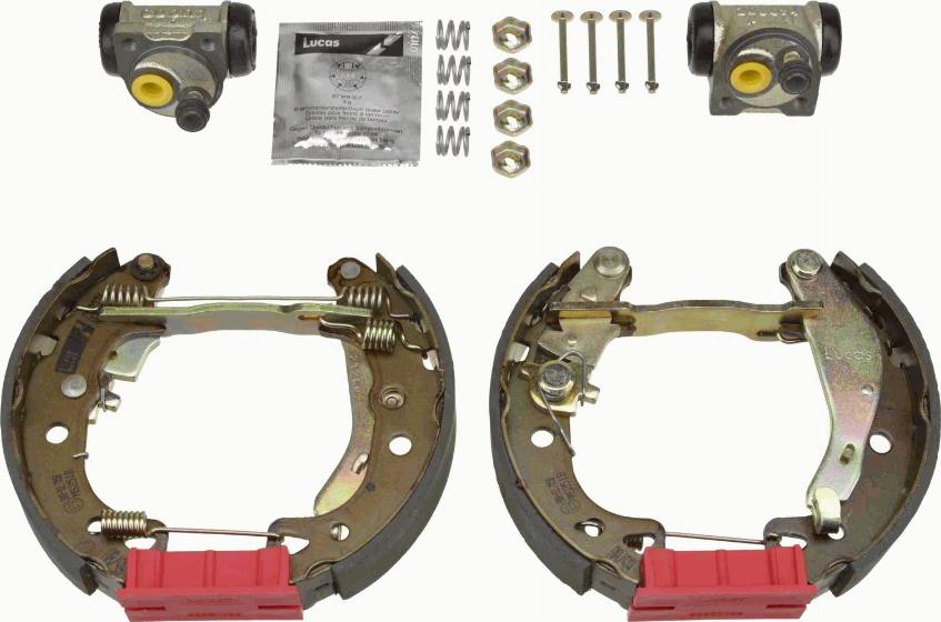 TRW GSK1139 - Комплект тормозных колодок, барабанные autospares.lv