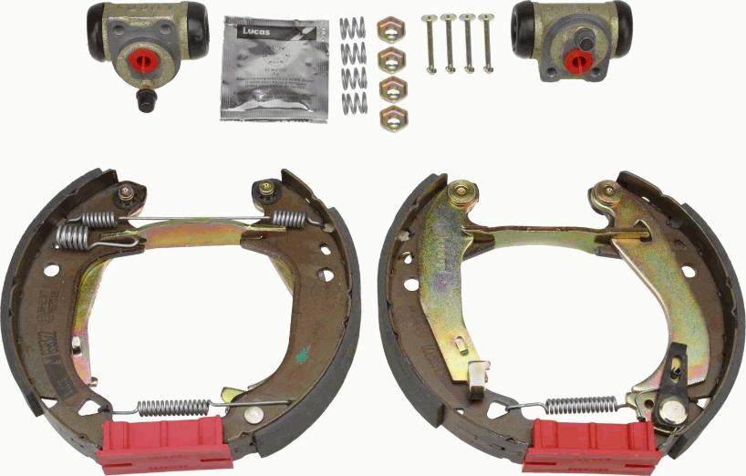 TRW GSK1249 - Комплект тормозных колодок, барабанные autospares.lv