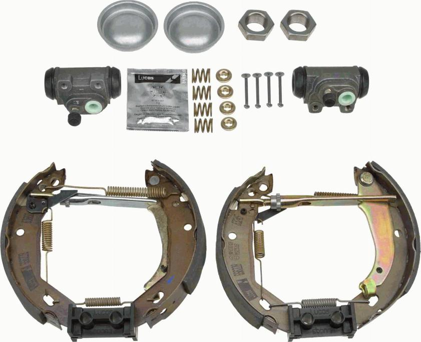 TRW GSK1246 - Комплект тормозных колодок, барабанные autospares.lv