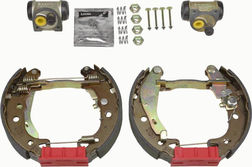 TRW GSK1248 - Комплект тормозных колодок, барабанные autospares.lv