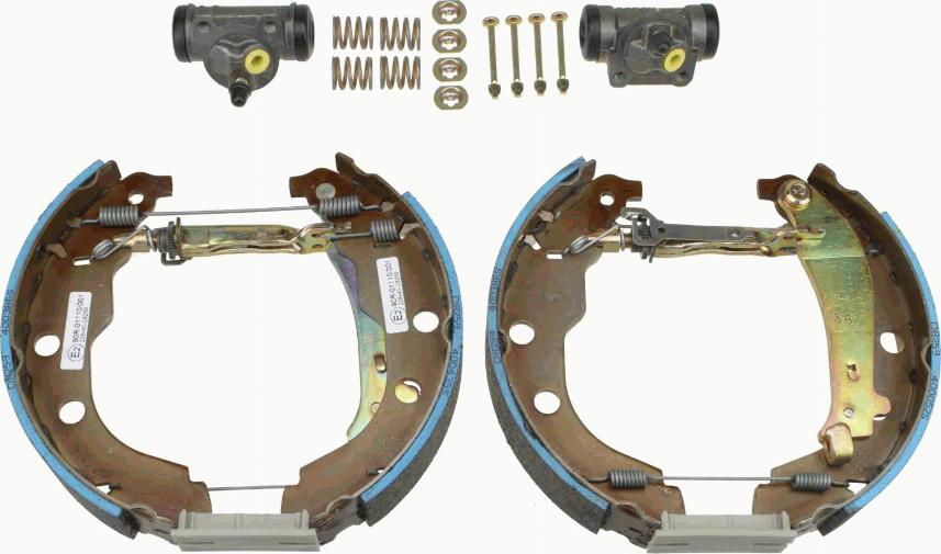 TRW GSK1253 - Комплект тормозных колодок, барабанные autospares.lv