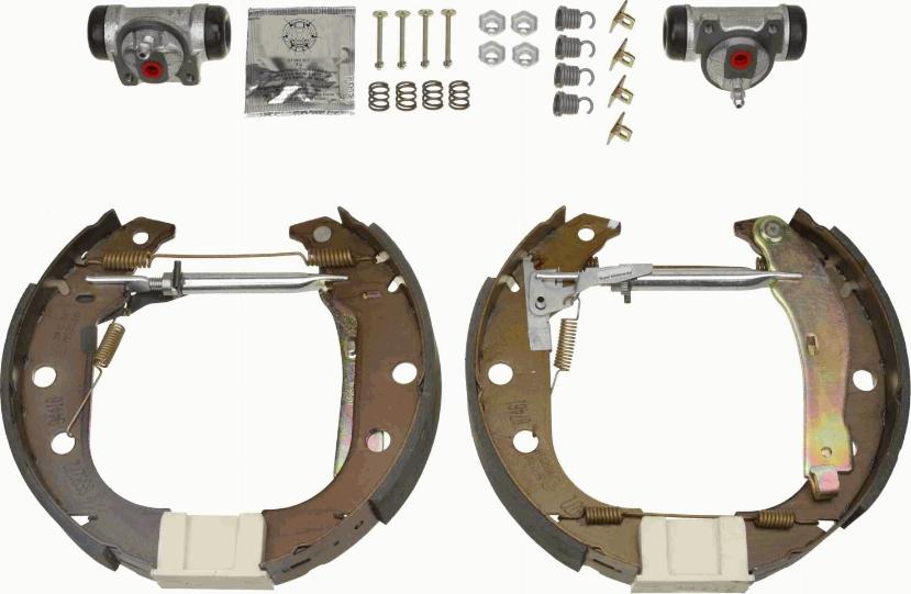 TRW GSK1261 - Комплект тормозных колодок, барабанные autospares.lv