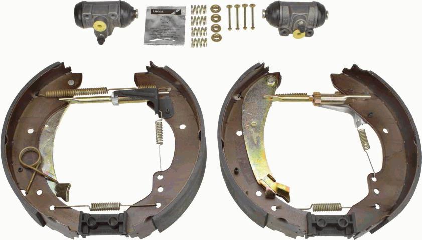 TRW GSK1219 - Комплект тормозных колодок, барабанные autospares.lv