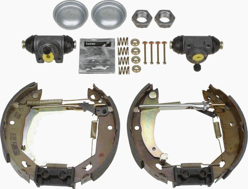 TRW GSK1239 - Комплект тормозных колодок, барабанные autospares.lv