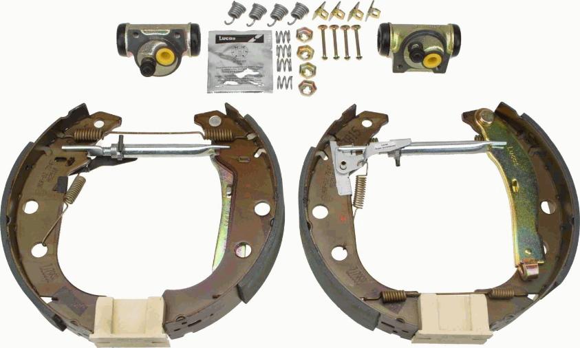 TRW GSK1225 - Комплект тормозных колодок, барабанные autospares.lv