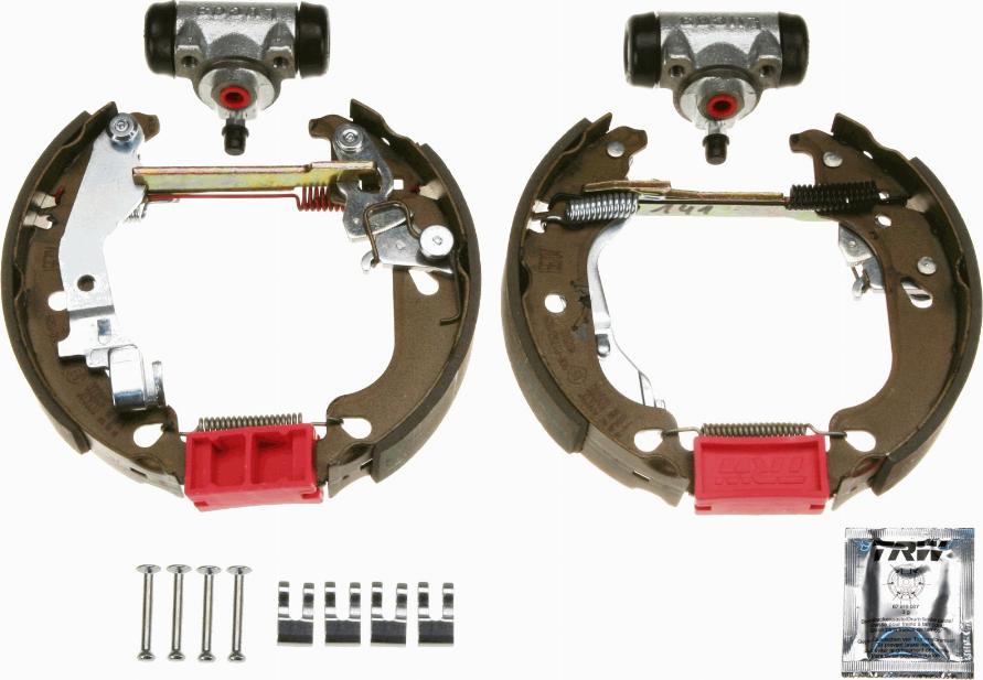 TRW GSK1743 - Комплект тормозных колодок, барабанные autospares.lv