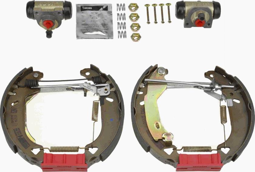 TRW GSK1733 - Комплект тормозных колодок, барабанные autospares.lv