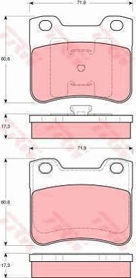 TRW GTD1050 - Дисковый тормозной механизм, комплект autospares.lv