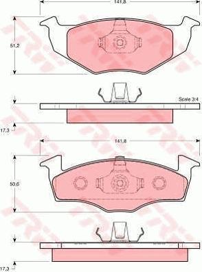 TRW GTD1082 - Дисковый тормозной механизм, комплект autospares.lv