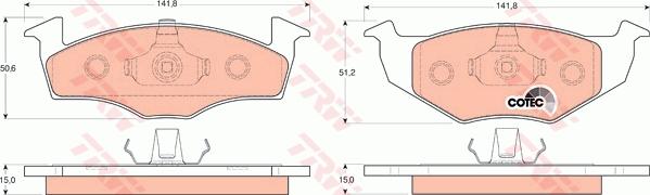 TRW GTD1198 - Дисковый тормозной механизм, комплект autospares.lv