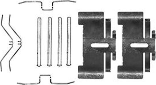 TRW PFK149 - Комплектующие для колодок дискового тормоза autospares.lv