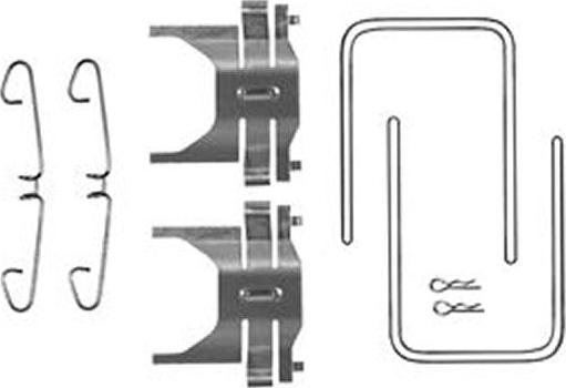 TRW PFK115 - Комплектующие для колодок дискового тормоза autospares.lv