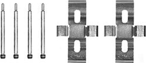 TRW PFK172 - Комплектующие для колодок дискового тормоза autospares.lv