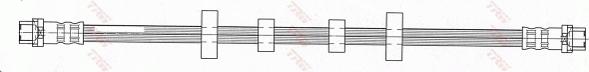 TRW PHA455 - Тормозной шланг autospares.lv