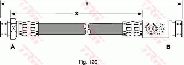 TRW PHA161 - Тормозной шланг autospares.lv