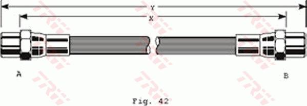 TRW PHA118 - Тормозной шланг autospares.lv