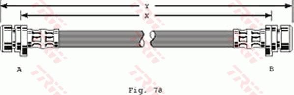 TRW PHA182 - Тормозной шланг autospares.lv