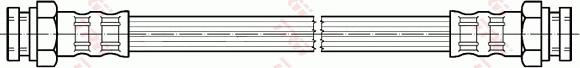 TRW PHA124 - Тормозной шланг autospares.lv