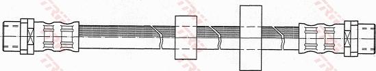 TRW PHA343 - Тормозной шланг autospares.lv