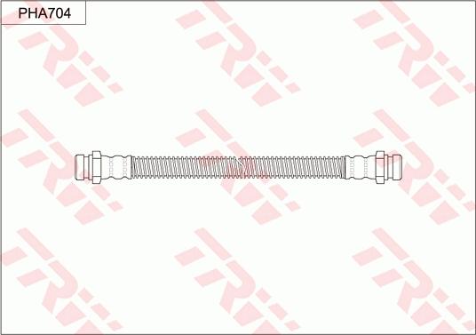 TRW PHA704 - Тормозной шланг autospares.lv